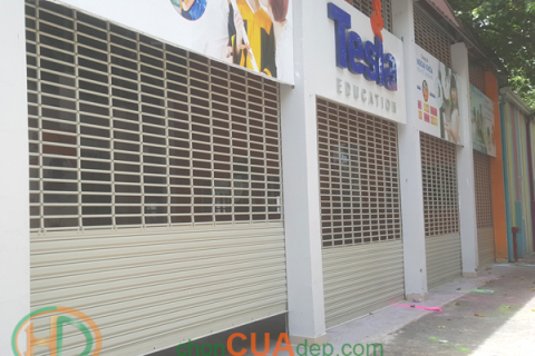 Cửa cuốn song ngang tạo độ thông thoáng tại Bình Dương