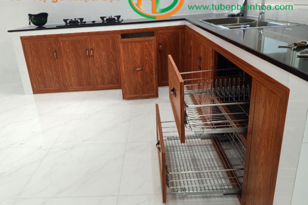 Tủ bếp nhôm giá rẻ nhất tại Biên Hòa cho chung cư nhỏ, nhà ở xã hội