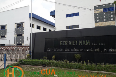 Thi công cửa cuốn, cửa thép chống cháy tại công ty GER _ VN