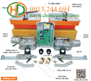 Motor cửa cổng âm sàn Roger BR 21-351 HS Italia