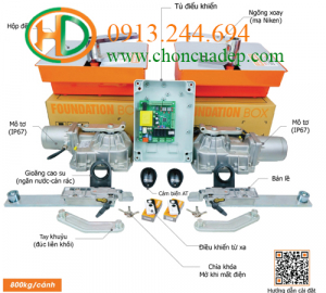 Motor cửa cổng âm sàn Roter R21-531 Italia